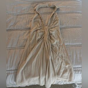 Free People Backless Collared Halter Mini Dress